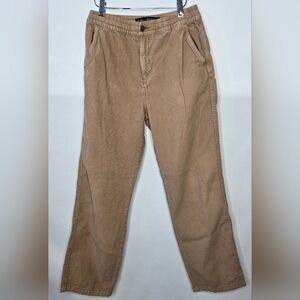 Cotton On Elastic Worker Pant Size Small Corduroy Pants Tan Light Brown Color